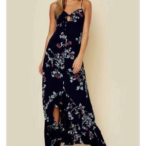 Cleobella Black Floral Dress